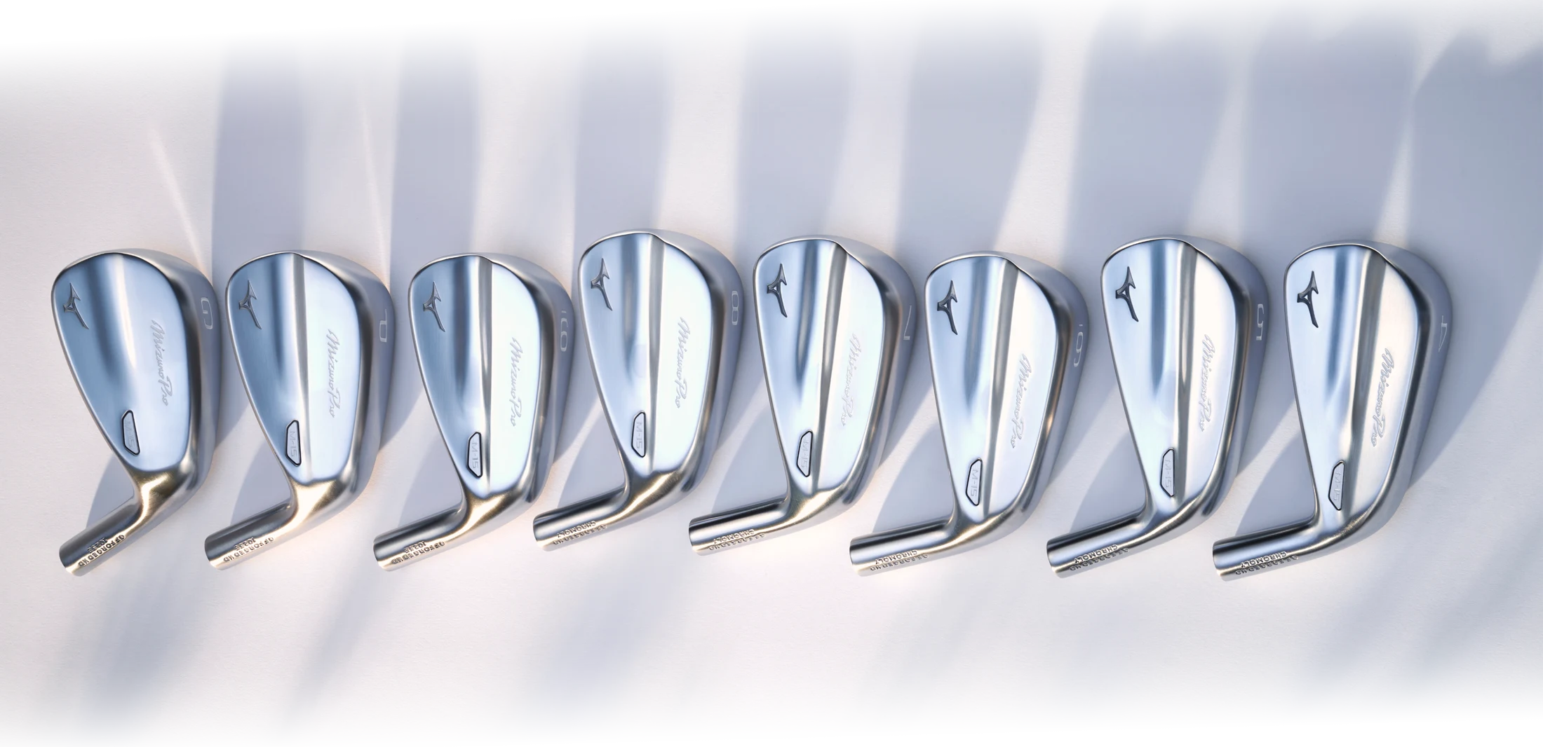 A Family shot of the mizuno m15 irons 